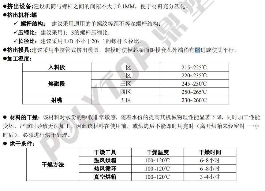 pa6改性尼龍材料產(chǎn)品的加工條件